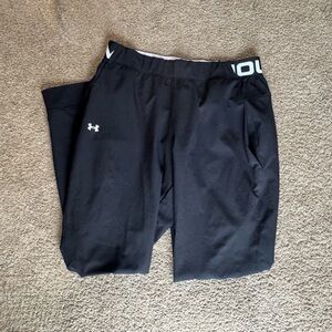 Under Armour Women’s Jogger Pants Medium Black Loose Fit Athletic Pockets